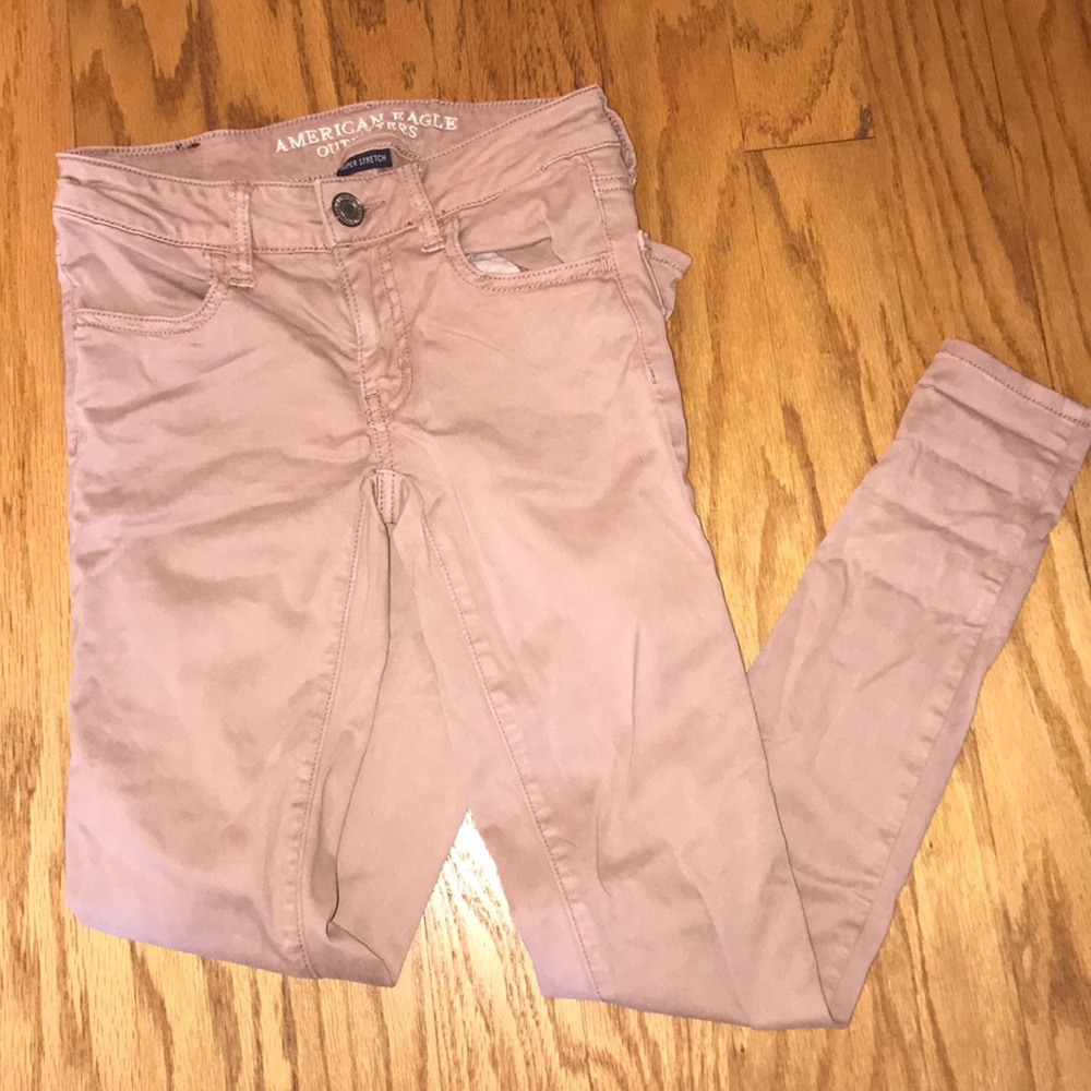 Dusty Pink American Eagle Jeggings - Picture 1 of 3